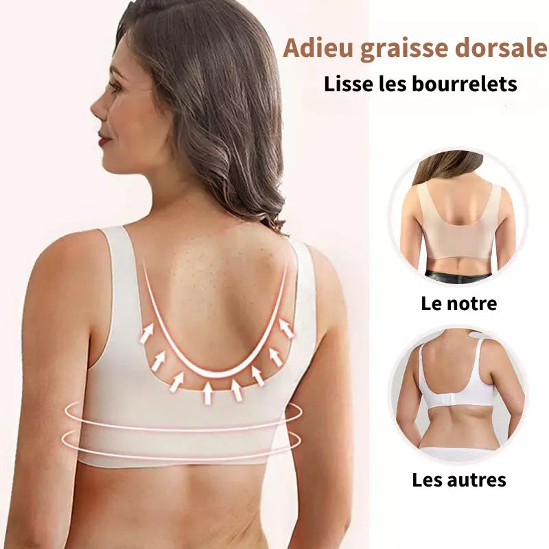 (1 acheté = 3 reçus) Soutien-gorge Sans Fil Galbant Avec Fermeture Frontale